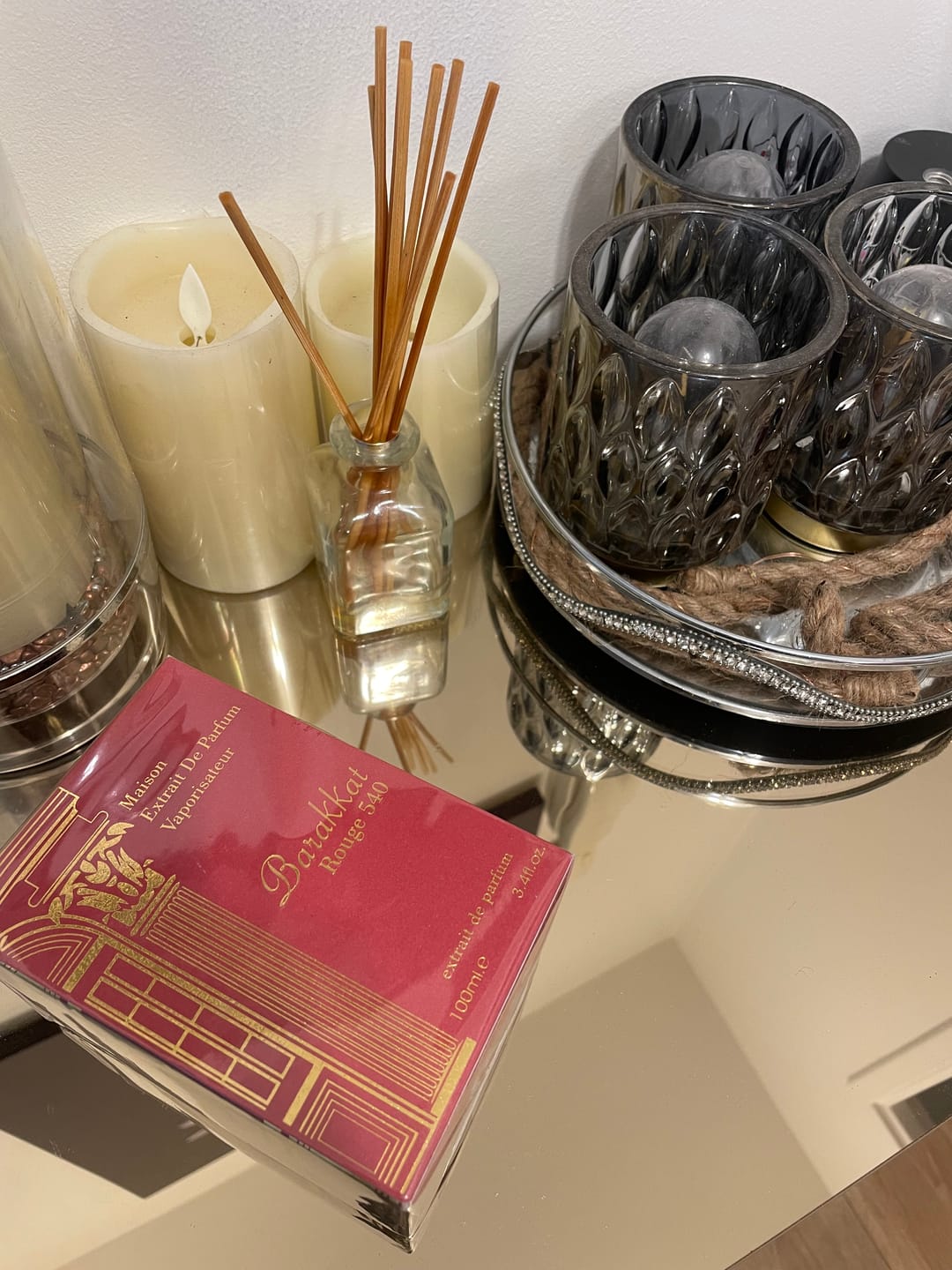 Customer photo review of Eau de Parfum Barakkat Rouge 540 - Fragrance World 100 ML