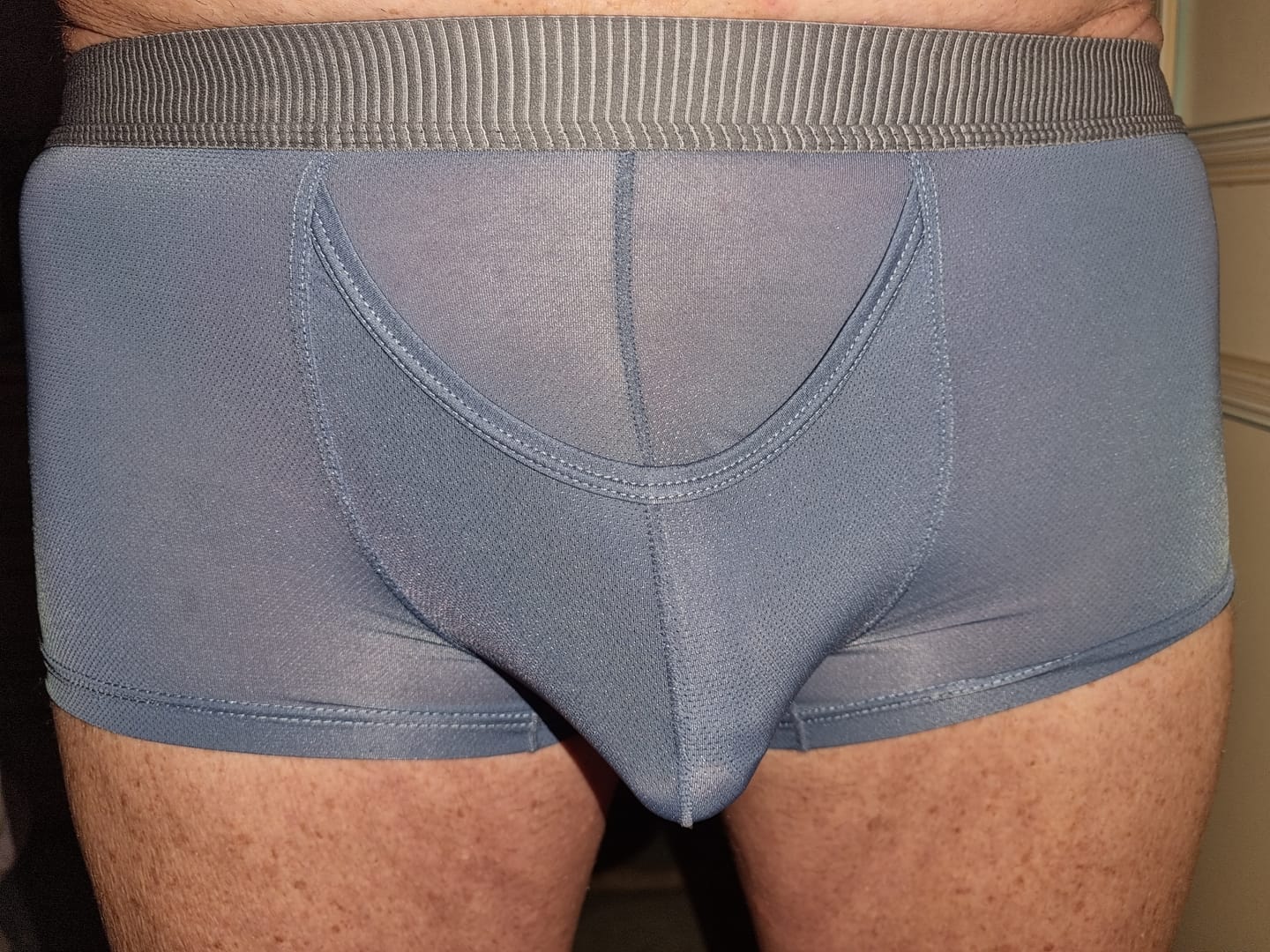 Customer photo review of 3 Pack Separate Pouch Trunks With Fly Front