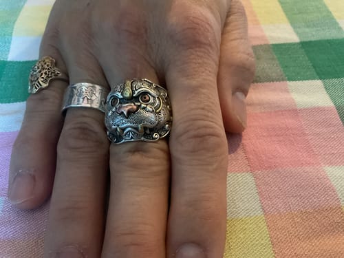 Customer photo review of Mythical Pixiu Ring