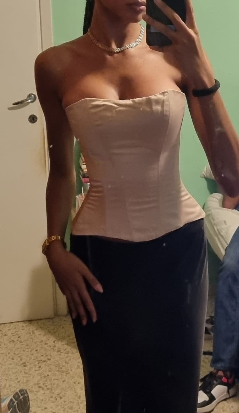Customer photo review of Satin corset