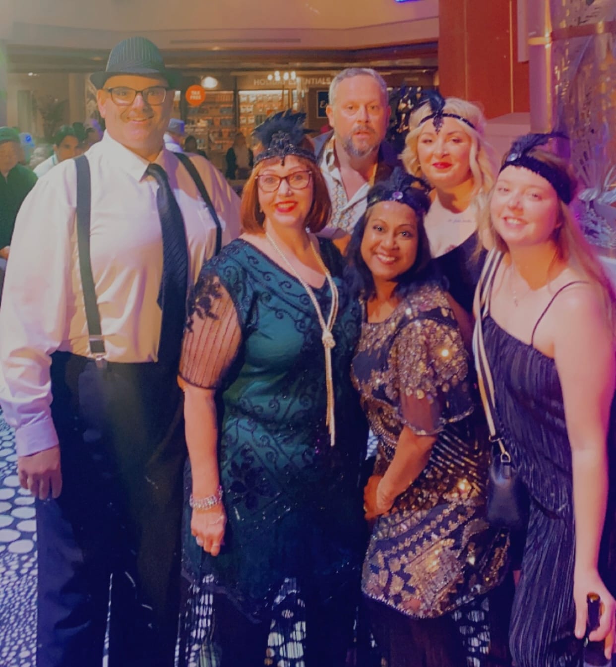 Customer photo review of Evelyn Plus Size Gatsby Dress - Green