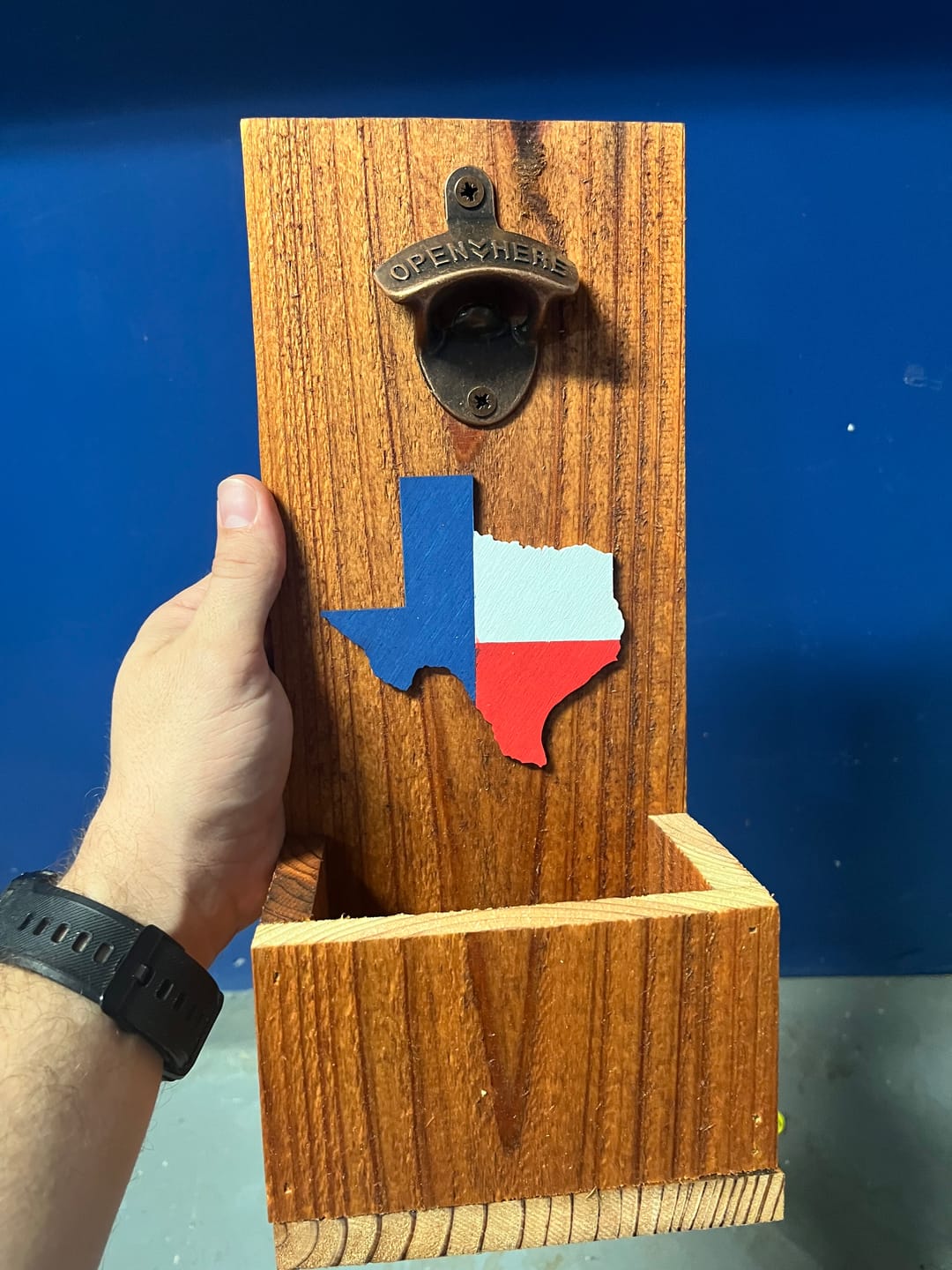 Customer photo review of Unfinished Wood Texas Shape - State - Craft - up to 24" DIY