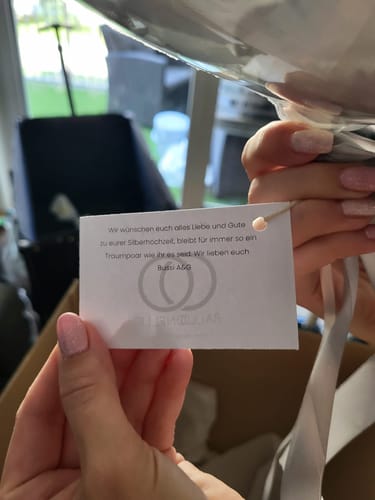 Kundenbewertung mit Foto zu BALLOONIZER - Ballon Konfigurator
