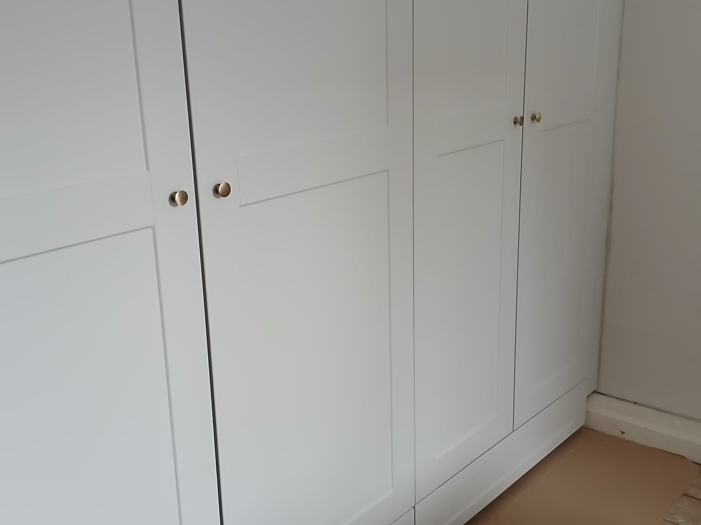 Customer photo review of Classic Aged Brushed Brass Cupboard Handles