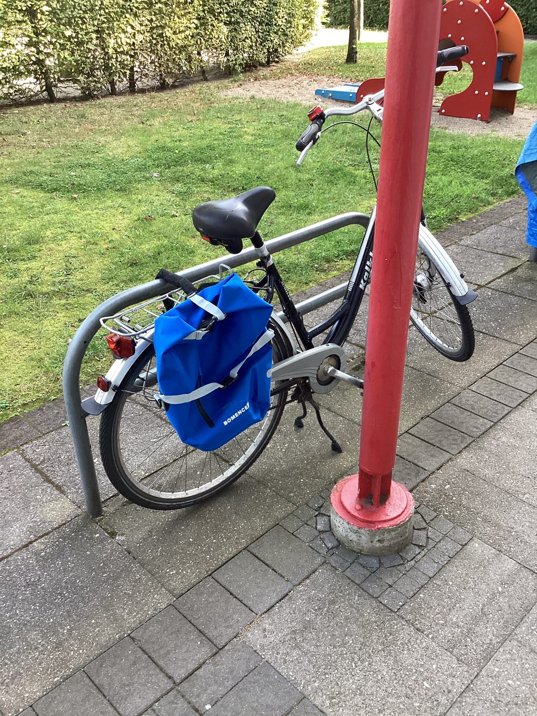 Customer photo review of Fahrradtasche Gepäckträger 25L (Abenteurer blau)