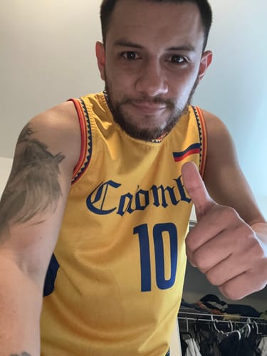Customer photo review of Colombia Custom Basketball Jersey
