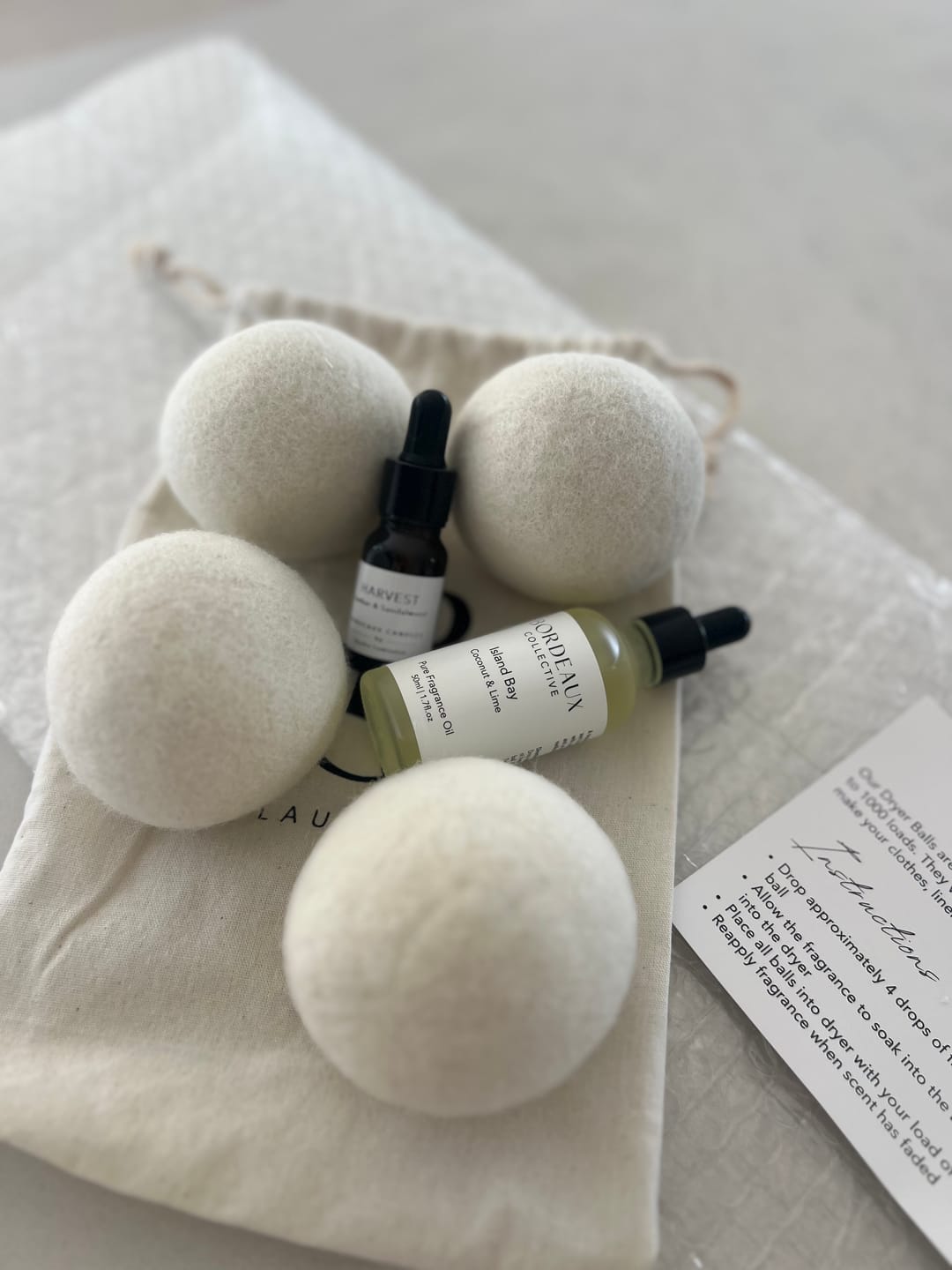 Customer photo review of Fragranced Laundry Dryer Ball Set