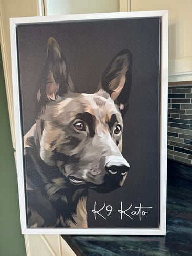 Customer photo review of Pet Art Canvas Wrap