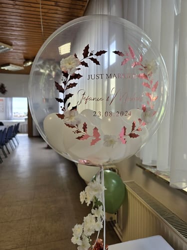 Kundenbewertung mit Foto zu Wedding Blossom Designer Ballon