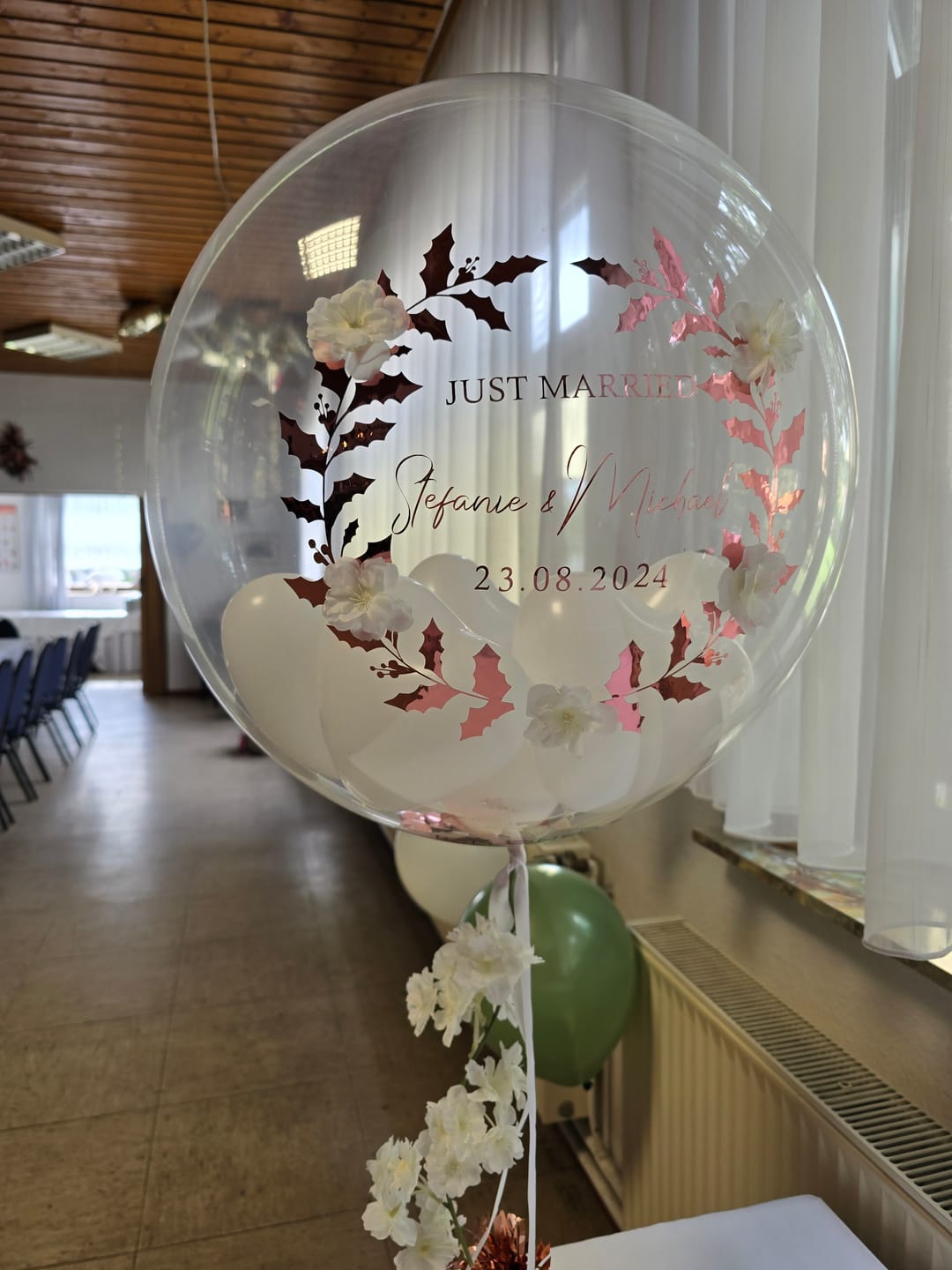 Customer photo review of Wedding Blossom Designer Ballon