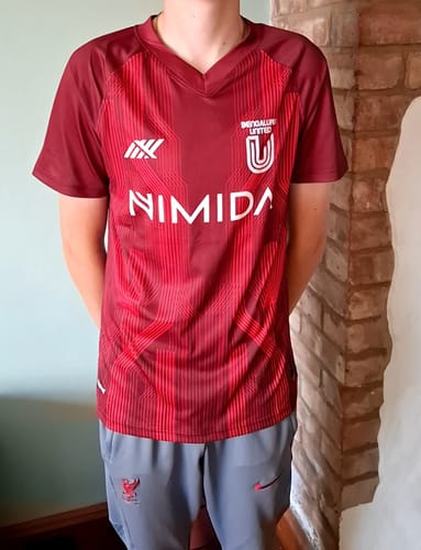 Customer photo review of Mens Mystery Football Shirt