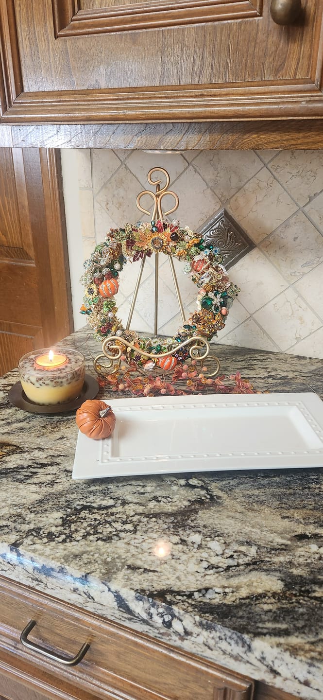 Customer photo review of Unfinished Wood Wreath Blank Shape | Craft Cutout | up to 36" DIY