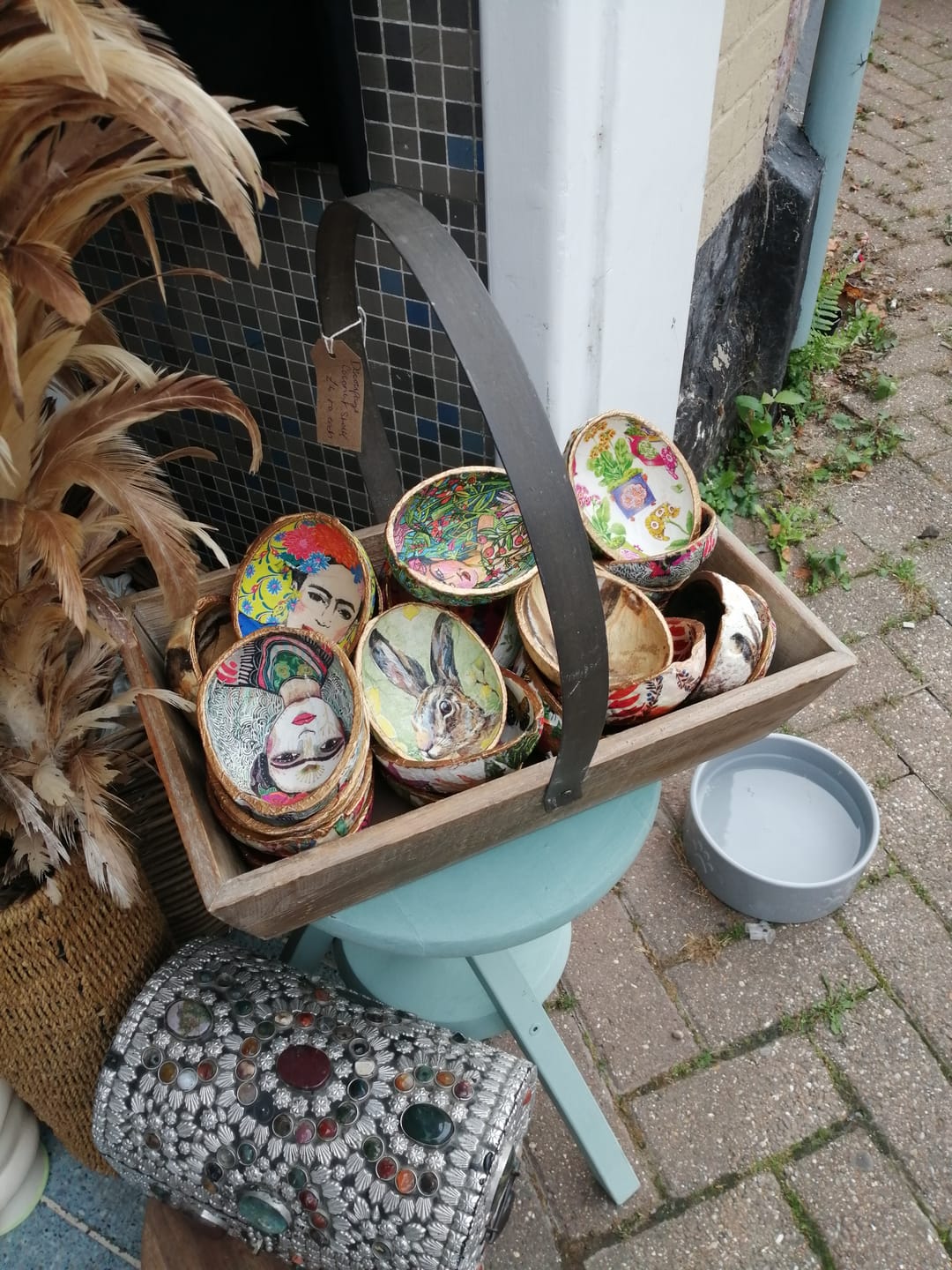 Customer photo review of 100% Natural Oval Coconut Shell Bowl