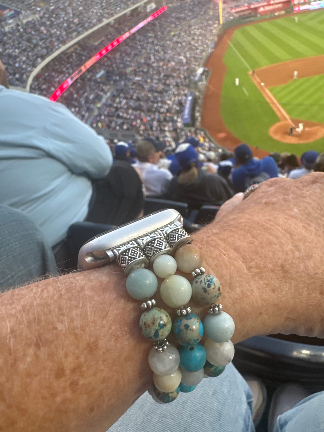 Customer photo review of Amazon Blue Ocean Stretch Watch Strap