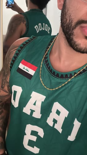 Customer photo review of Iraq Custom Basketball Jersey