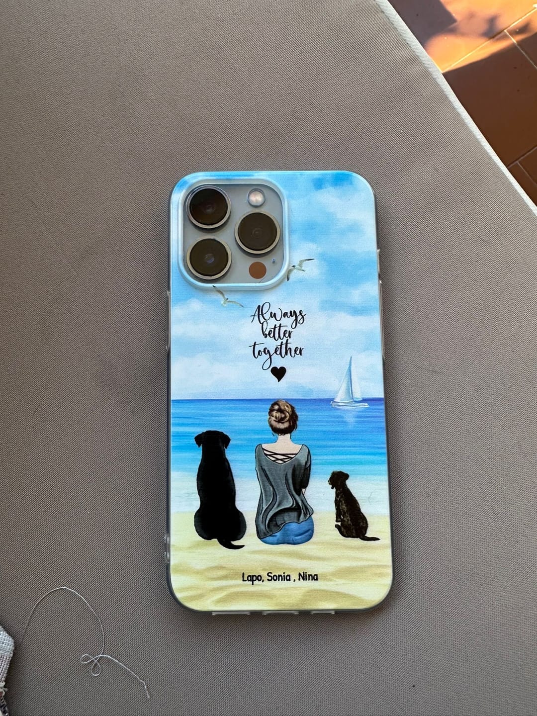 Customer photo review of Insieme al mio animale domestico – Custodia per il telefono personalizzata