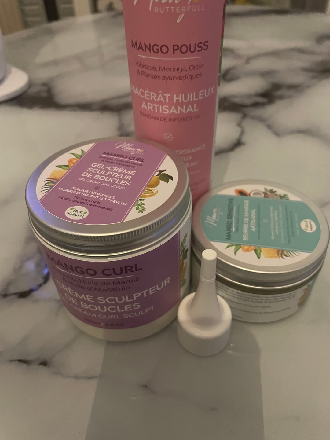 Customer photo review of Gel-Crème Sculpteur de Boucles MANGO CURL