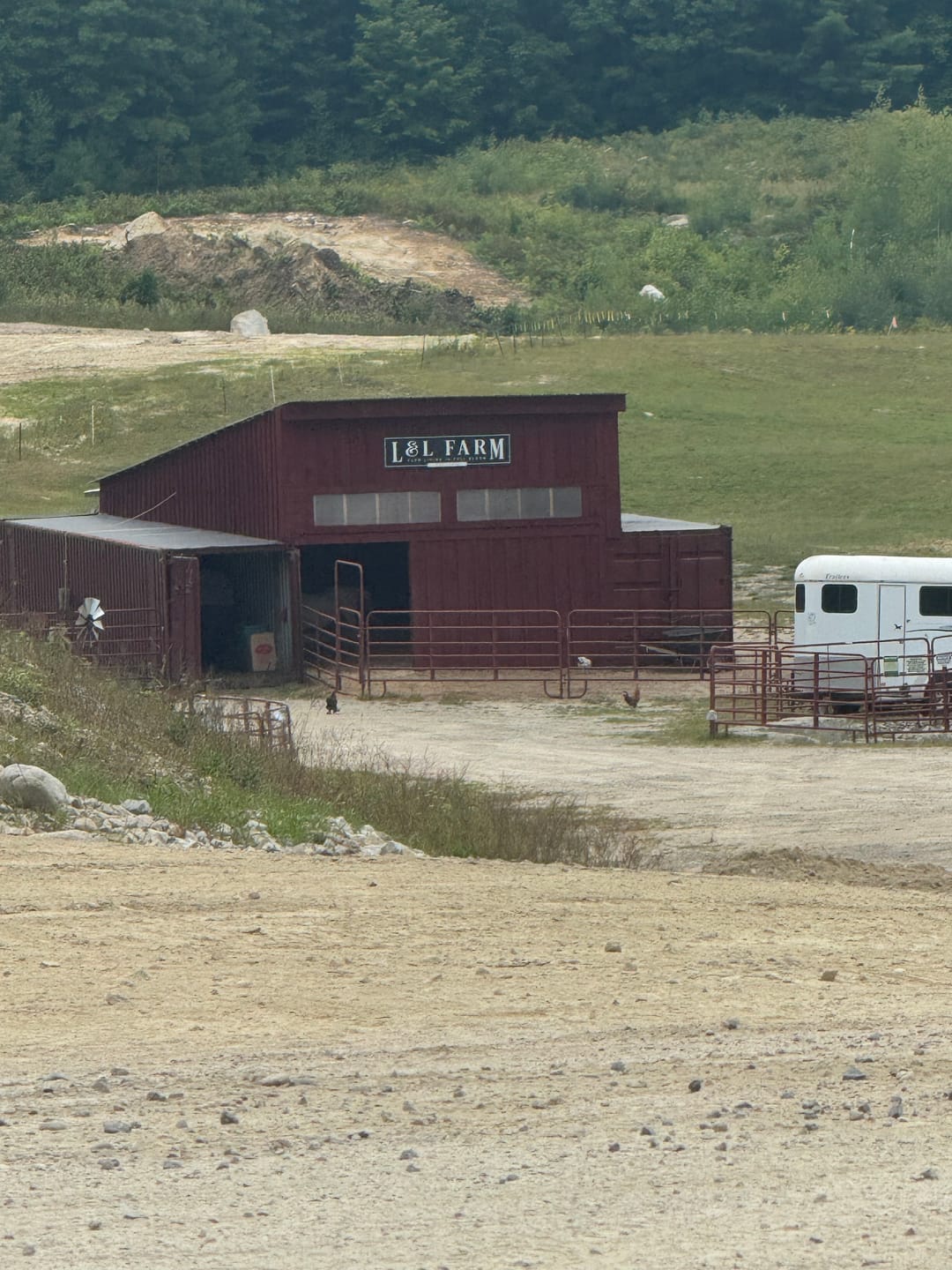 Customer photo review of Large Metal Barn Sign with Family Name