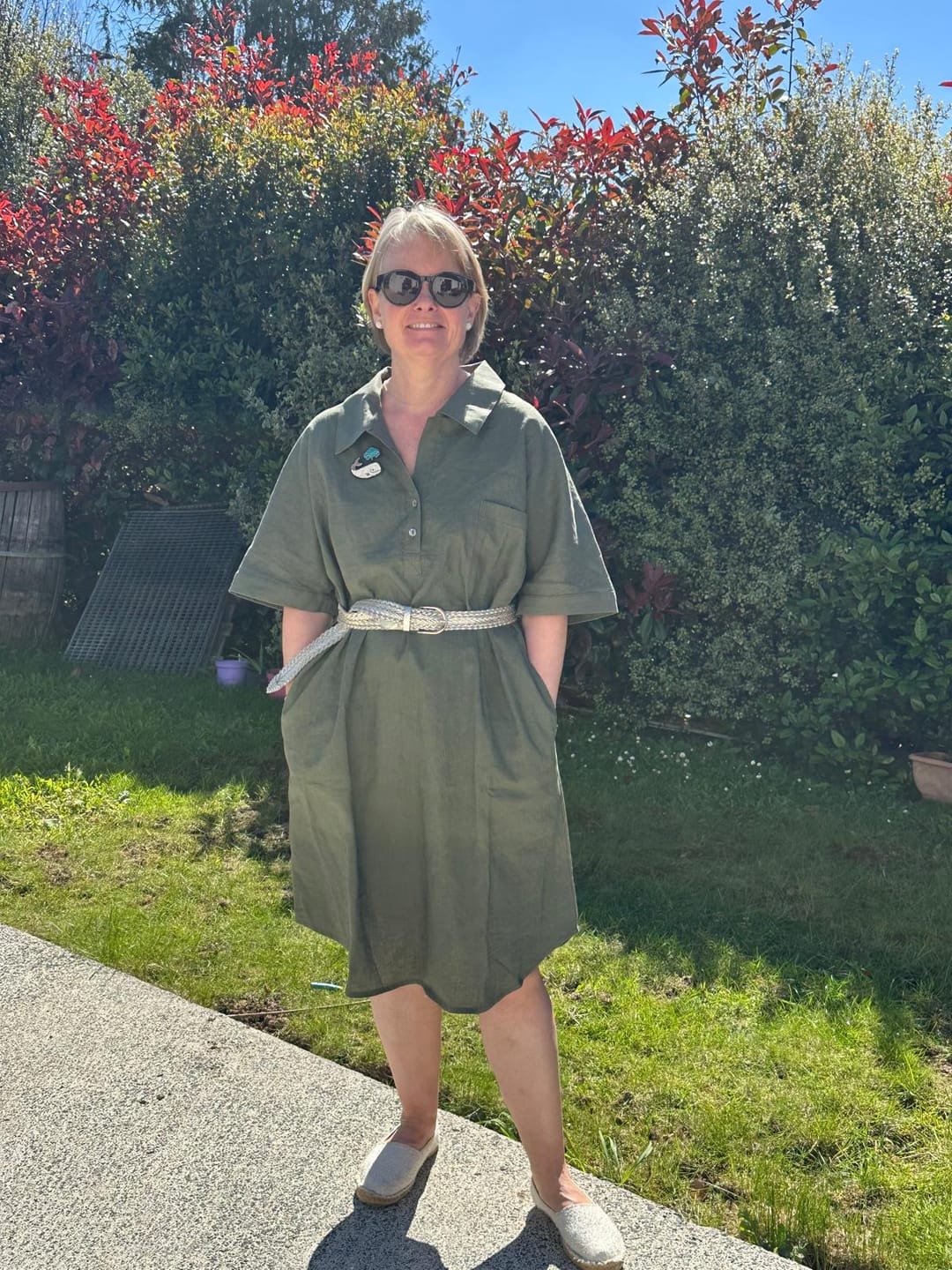 Customer photo review of Robe Lucette lin kaki