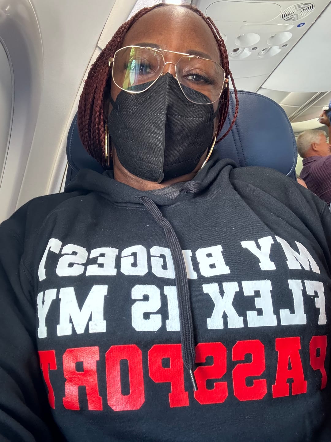 Customer photo review of Always Trippin' Unisex Hoodie - RED