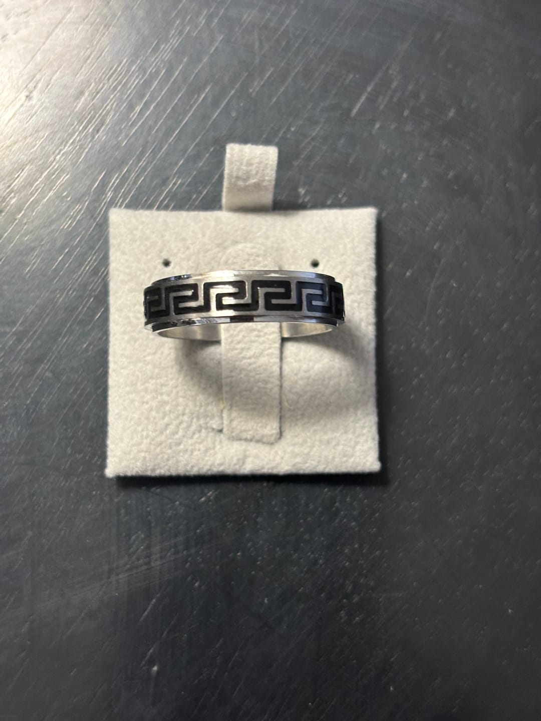 Customer photo review of 6mm Greek Key Band