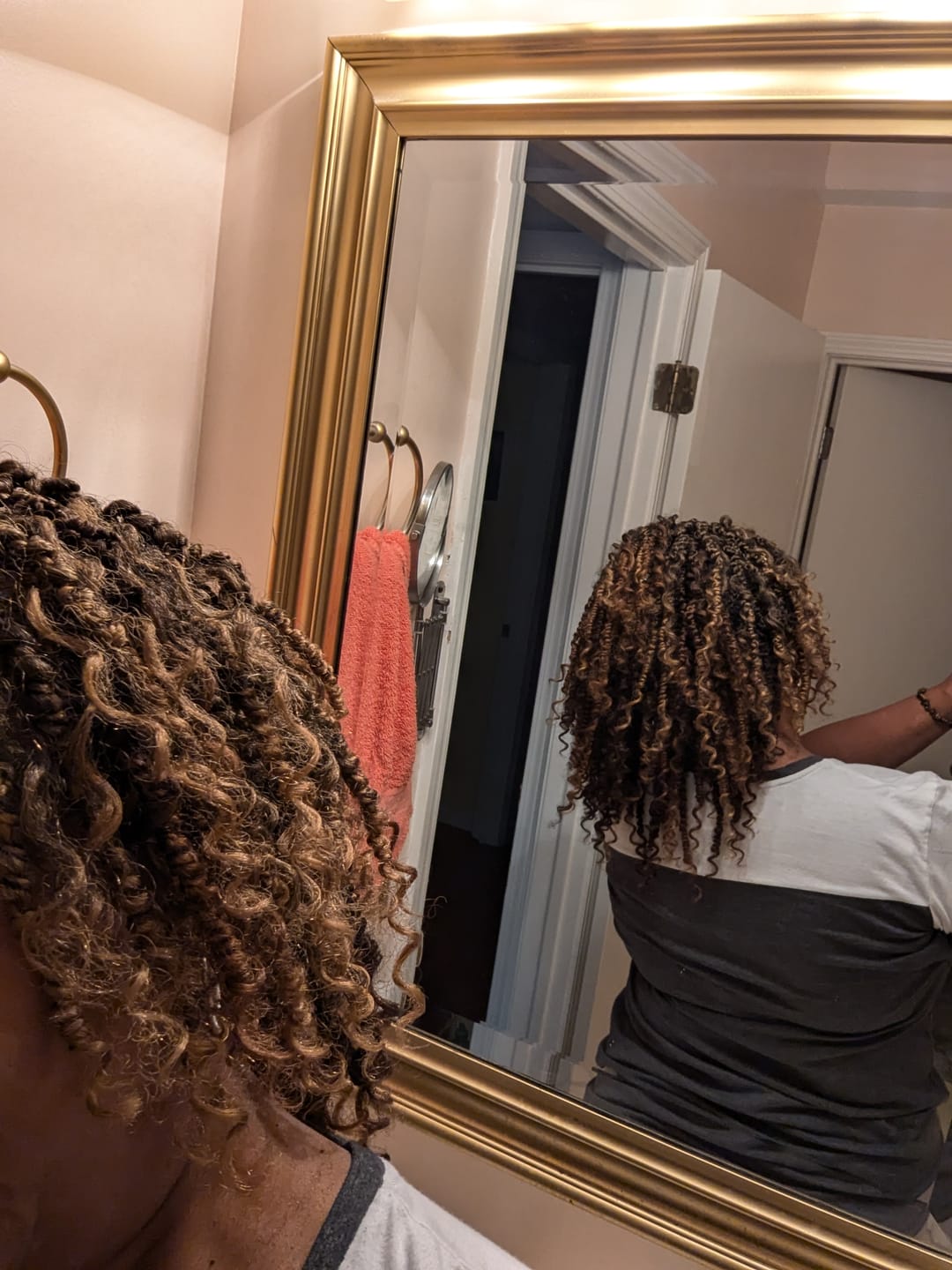 Customer photo review of Outre Crochet Braids X-Pression Twisted Up 2X Boho Wavy Bombtwist 10"