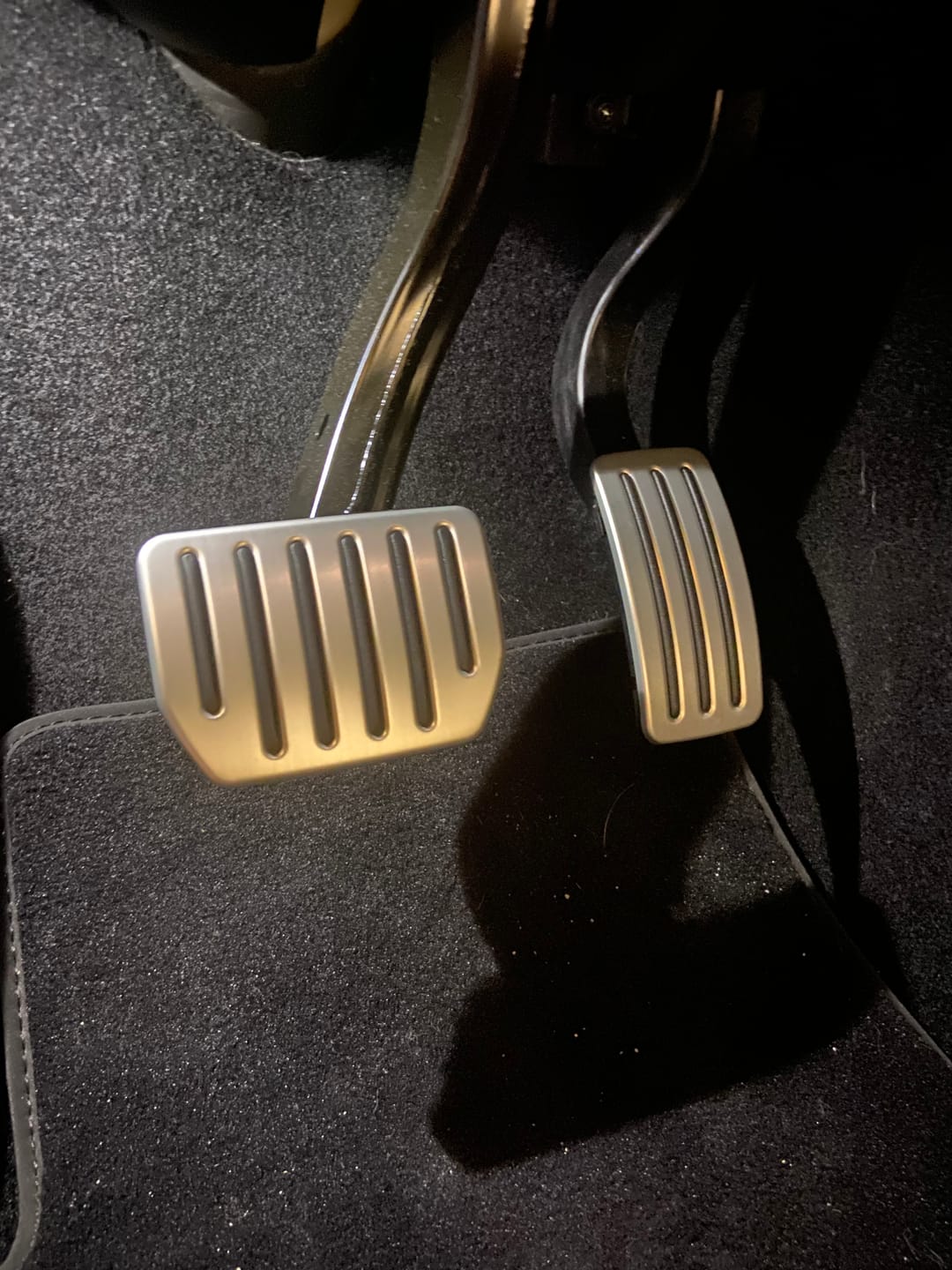 Customer photo review of TPARTS Self-flip Aluminum Performance Foot Pedal Set for Tesla Model 3 & Model Y