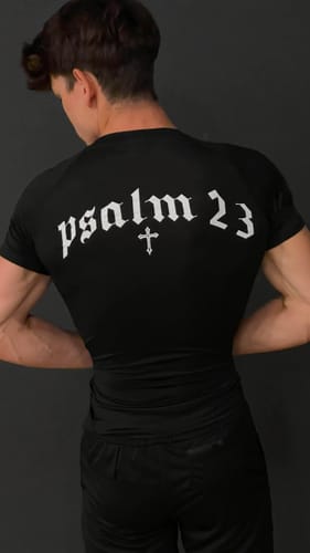 Customer photo review of Psalm 23 Compression Shirt