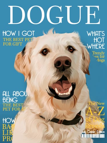 Customer photo review of Magazine Cover - Custom Pet Canvas