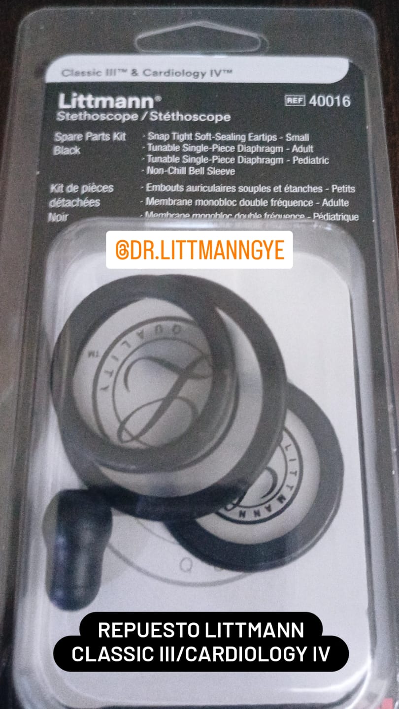 Customer photo review of 3M Littmann Stethoscope Spare Parts Kit - CORE Digital/Classic III/Cardiology IV - Black