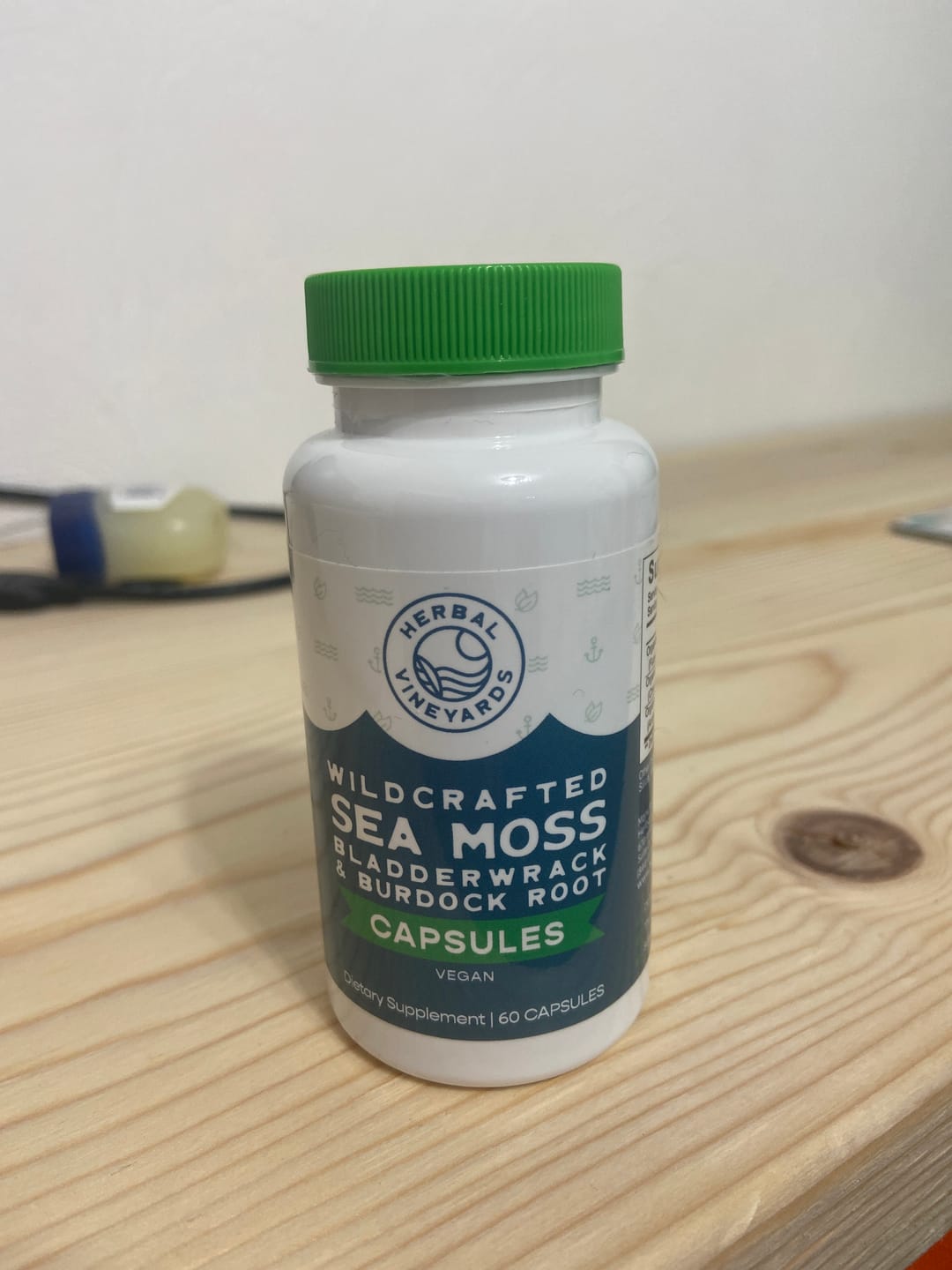 Customer photo review of ORGANIC SEA MOSS, BLADDERWRACK & BURDOCK ROOT VEGETABLE CAPSULES (1500 MG) - 60 Capsules