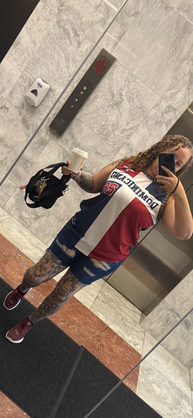 Customer photo review of Dominican Republic Custom Basketball Jersey