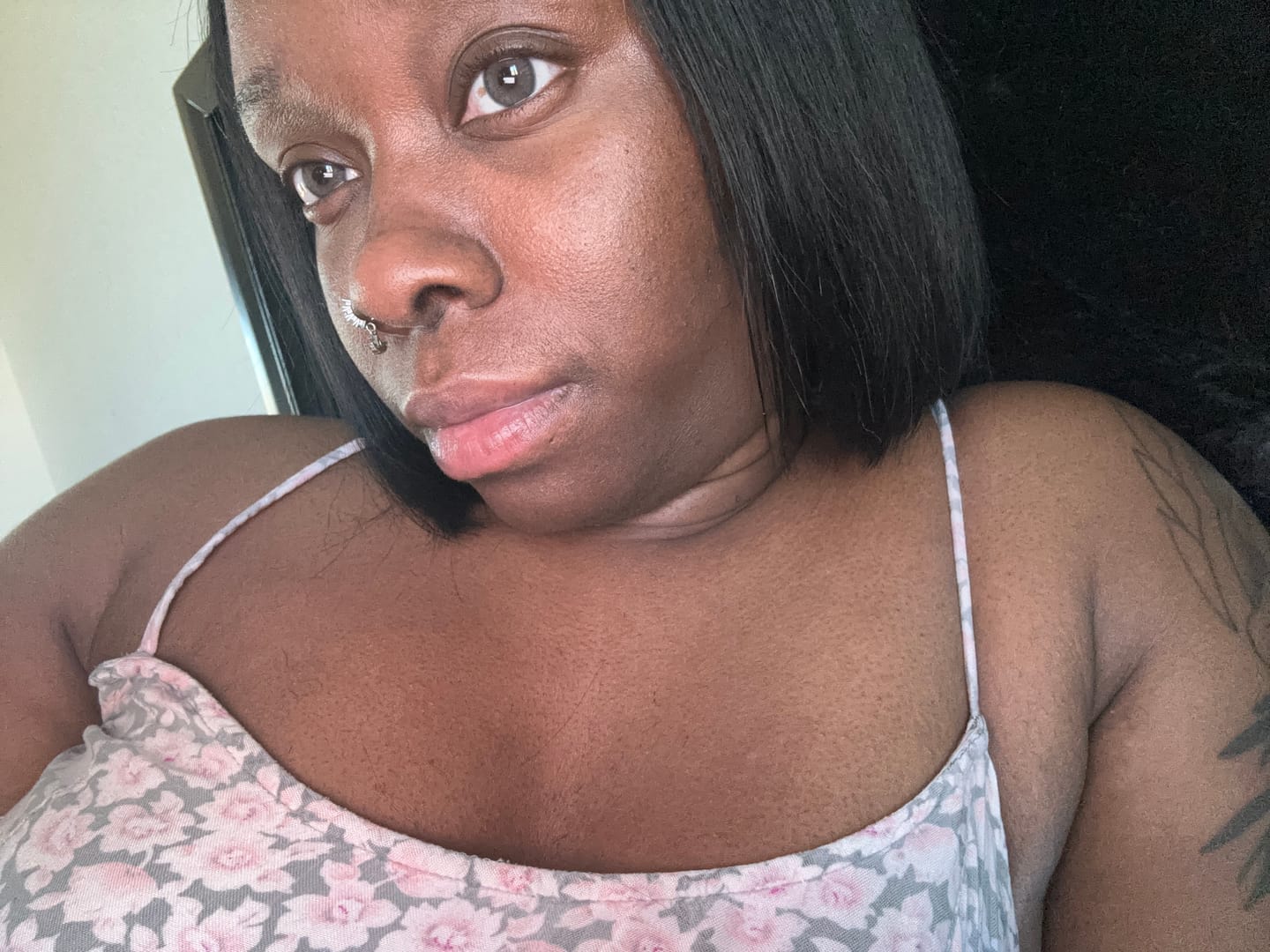 Customer photo review of Laurel Pink Brown Prescription Colored Contact Lenses