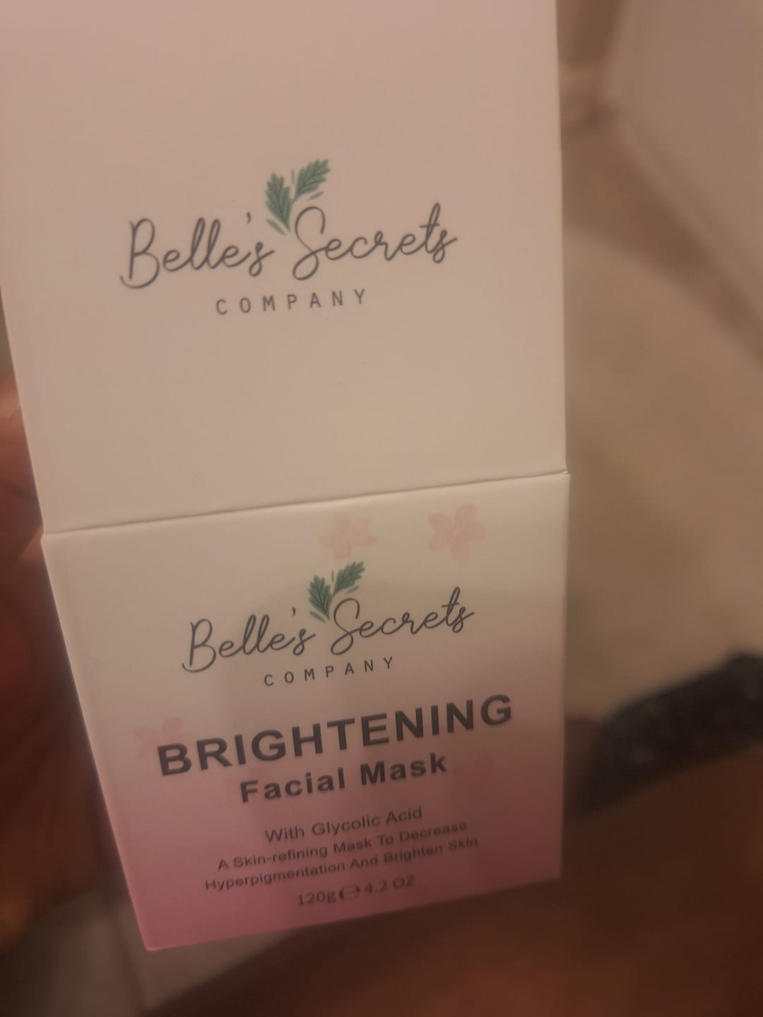 Customer photo review of Brightening Facial Mask