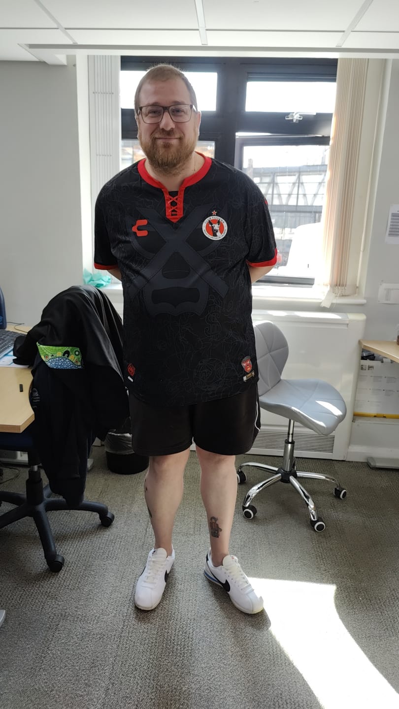 Customer photo review of Mens Secret Football Shirt