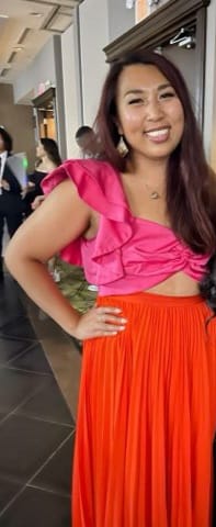 Customer photo review of Isla Pleated Dress by AMUR - RENTAL