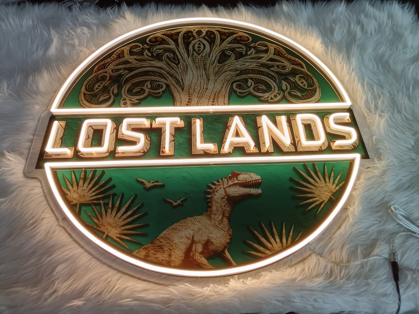 Customer photo review of Custom Logo Neon Sign Wholesale Beer Logo Business LED Light