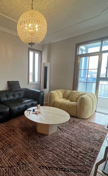 Customer photo review of French Modern Crystal Orb Chandelier