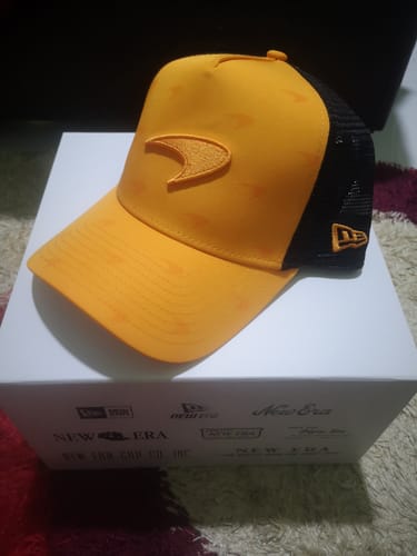M. R. review of 9FORTY Trucker McLaren Fanwear Flush Orange Snapback image 1 out of 1