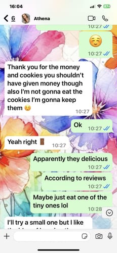 Customer photo review of Birthday Balloon Biscuit Box