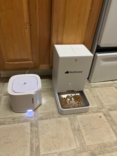 Customer photo review of Automatic Pet Feeder