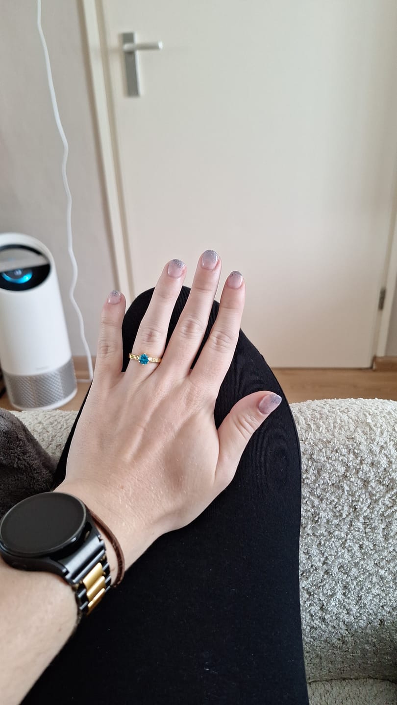 Customer photo review of Bamboo Bliss Dipping Powder