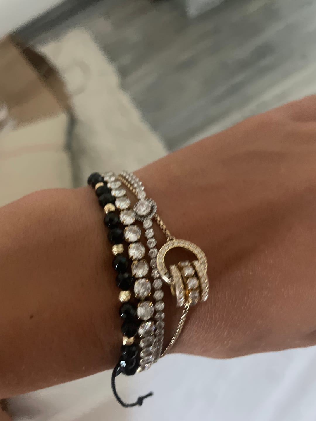 Customer photo review of Bratara Tennis Gold, 4mm
