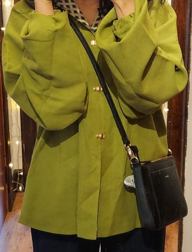 Customer photo review of Sen Lin 森林 Forest Fairy Modernized Ming Dynasty Liling Top & Easy-Wear Mamian Set