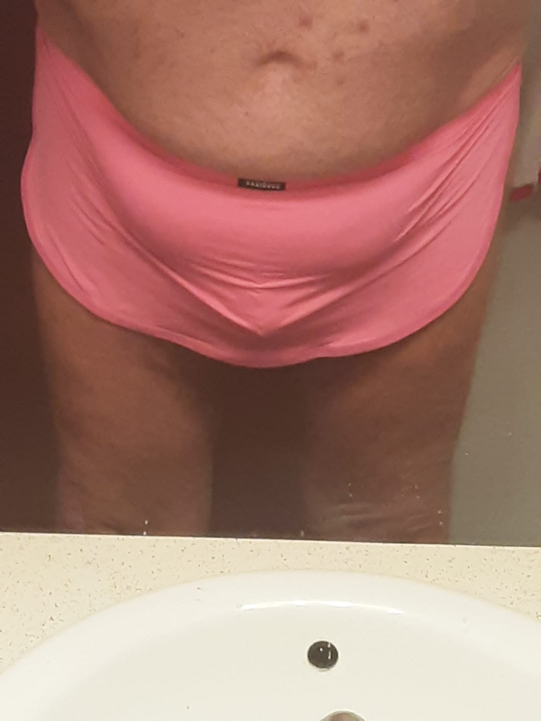 Customer photo review of Men's Sexy Side Split  Boxers With Support Pouch