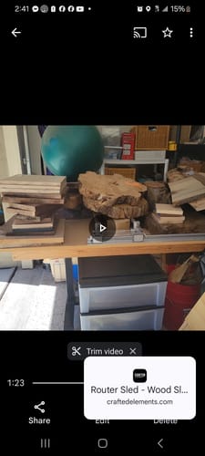 Customer photo review of Router Sled - Wood Slab Flattening Mill