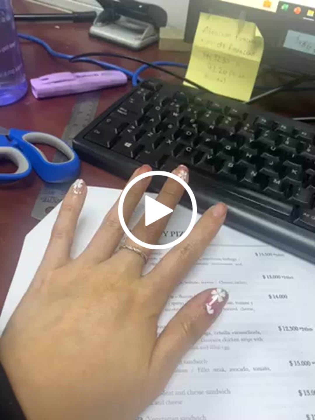 Customer video review of Cherry Blossom | Stickers de Esmalte