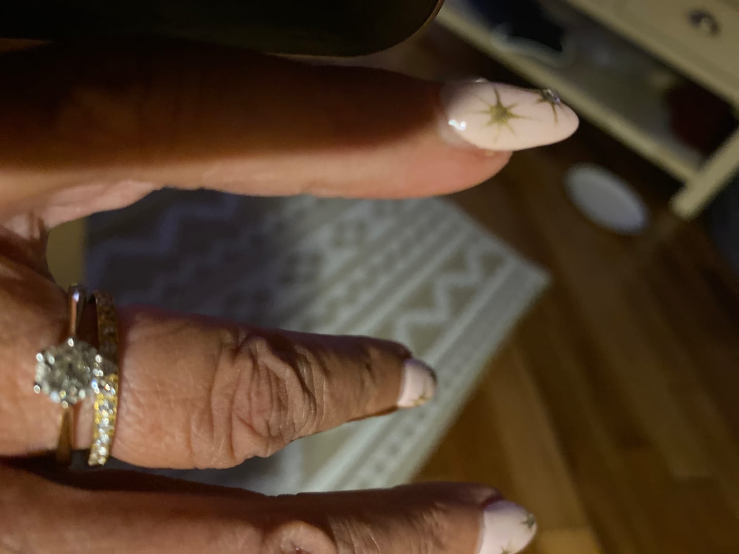 Customer photo review of Gold 2mm Full Glitz Ring