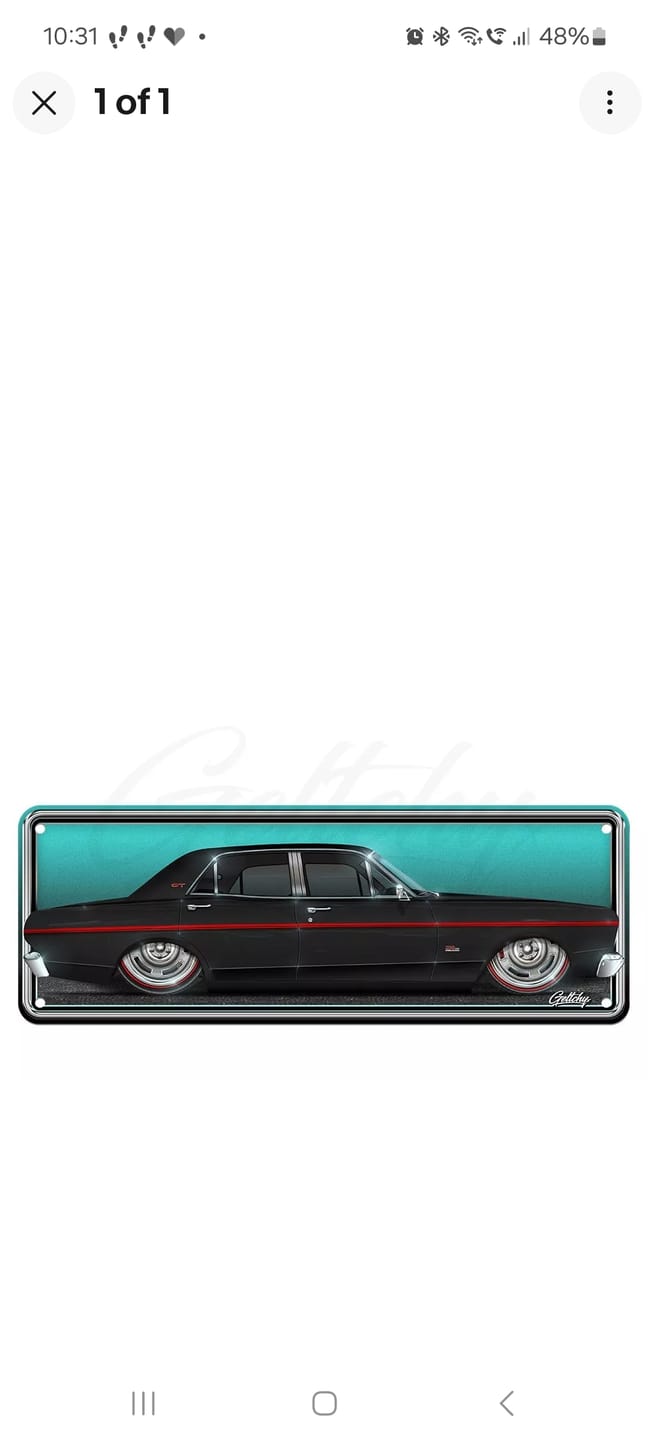 Customer photo review of XT Ford Falcon GT Jet Black Australian Number Plate