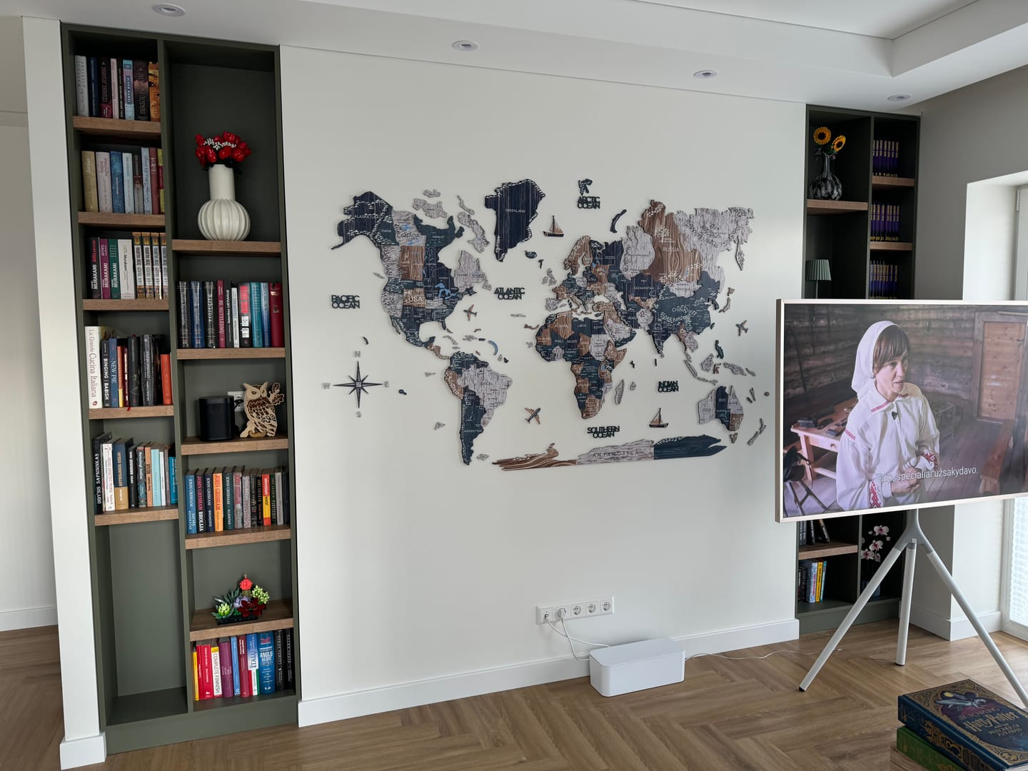Customer photo review of 3D Wooden World Map Mystery